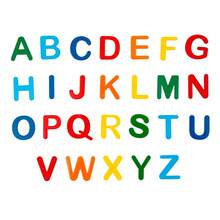 Ímã de Letras e Números p/ Geladeira / - Letras Maiúscula Padrao - Visão 1