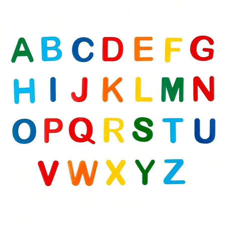 Ímã de Letras e Números p/ Geladeira / - Letras Maiúscula Padrao - Visão 1