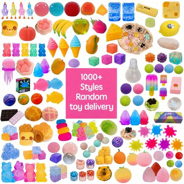 3/6/9/20pcs Random 1000+ Styles Toys, Suitable For Children Stress Relief, Small Gifts, Birthday Gifts, Holiday Gifts, Perfect Gifts, Toys, Plush Toys.