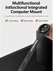 1pc Road Bike Handlebar Extension Mount Bracket For Cyclocomputer, Action Camera, Bike Light, Road Bike Accessories - Black - View 3