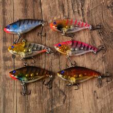 6pcs VIB Lure Set, Vibrating Reflective Hard Baits, Freshwater Long Cast Fishing Lures For Bass And Perch - Multicolor - View 6