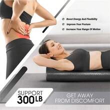 1pc Foam Roller Muscle Relaxation Hard EPP Smooth Yoga Massage Roller Leg Back Solid Fitness Roller - Multicolor - View 5