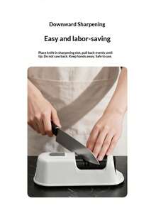 Fully Automatic Electric Knife Sharpener, Portable Multi-Function Small Knife Grinder, Handheld Kitchen Knife Sharpening Tool, USB Rechargeable 1200mAh Built-In Battery, Fully Automatic Electric Knife Sharpener, Multi-Function Small Knife Grinder For Home Kitchen Daily Use, Kitchen Small Appliance - Multicolor - View 10