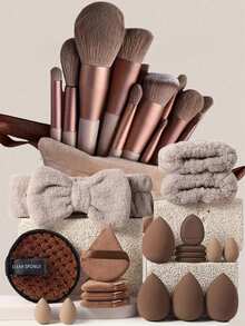 13pcs Professional Makeup Brush Set, Soft Bristle Eyeshadow Foundation Blush Brushes, Suitable For All Skin Care Needs - Ideal Choice For Beginners And Professionals. Perfect Gift For Birthday, Christmas And New Year Celebrations - Multicolor - View 1