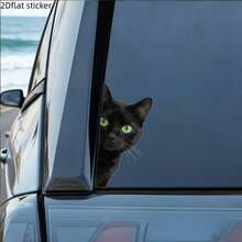 The Eye-Catching And Fun Car Stickers For The Black Cat Are Suitable For Laptops, Cars, Motorcycles, Covering Scratches-An Ideal Gift For Various Occasions - A - View 7