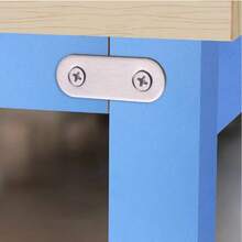 10/20/30pcs Corner Code, Furniture Repair Flat Fixing Parts With Mounting Screws, Connecting Piece, Used For Cabinets, Tables And Chairs - A - View 7