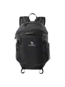 CAMEL CROWN Unisex Commute Backpack, Lightweight Mini Rucksack For Travel, Student School Bag, Outdoor Hiking & Mountaineering - Phantom Black - View 2
