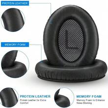 Replacement Ear Pads For QuietComfort 35 And QuietComfort 35 II, Headphone Ear Cushions/Ear Pads, Also Compatible With QC35/QC35II/25/15 QC2 / Ae2 / Ae2i / Ae2W / Sound Link/Sound True - View 4