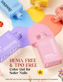 Beetles 30 Colors 10ml Each HEMA Free Spring Gel Polish Kit With Top And Base Coat, Swatch Card Soak Off UV LED Manicure - 30 Trending Year-Round Colors - 查看 5