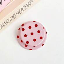 1PC Full Screen Polka Dot Minimalist Solid Color Candy Color Round Polka Dot Matte MagSafe Magnetic Air Cushion Phone Stand Foldable Telescopic Air Pad Adsorption Binge-Watching Finger Ring Support Holder Slouchy Person Gadget Super Beautiful Magnetic Phone Stand - Multicolor - View 17