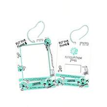 COR/TIS 2026 PYPD World Tour Theme Card Holder Pendant, Featuring "PUT YOUR PHONE DOWN" Core Design With Exclusive Hand-Drawn Quirky Cartoon Character, Fresh Mint Green Graffiti Style With High Recognition, Beaded Chain Lanyard For Portable Hanging, Compatible With Standard 3-Inch Small Cards And Mini , Hard Shell Material To Prevent Folding And Scratching For Card Protection, Can Be Hung On Bags And Keychains, Combines Storage And Decorative Functions, Ideal Fan Support, Collection, And Daily Accessory For New Boy Band Tour Limited Edition - Multicolor - View 7
