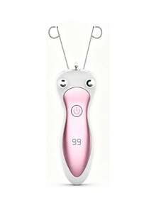 AXH. Alat Pencabut Bulu Wajah Elektrik Wanita, Epilator Kecantikan, Alat Pencabut Bulu Tubuh dan Lengan dengan Benang Katun dan Layar LCD - Emas - View 7