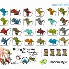12 Buah Mainan Gigit Jari Dinosaurus dengan Sendi yang Dapat Bergerak, Berbagai Gaya, Dekoratif, Hadiah Penghilang Stres untuk Liburan dan Pesta - MultiWarna - View 6