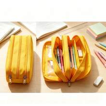 1pc Multifunctional Large Capacity Pencil Case - Durable Polyester Fiber, Suitable For Office And School Supplies, Cosmetics Storage - Perfect Gift For Teens, Men, Women - Multicolor - View 12