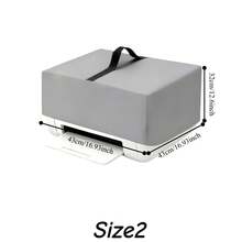 Printer Cover- 5 Sizes Available, 2 Colours(Black/Grey), Heavyweight 300D Oxford Fabric, Drawstring Closure At The Bottom, With A Top Handle, Suitable For Printer, Printers For Home Use, Hp Printer, Dtf Printer(Only The Protective Cover) - Black - View 10