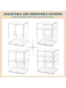 2/3 Tier Baby Bottle Storage Rack, 3-Tier Countertop Baby Bottle Storage Cabinet, Dual Magnetic Doors, Suitable For Baby Supplies, Baby Bottle Storage Cabinet - Multicolor - View 7
