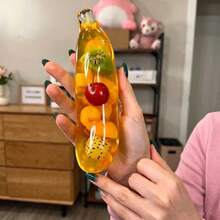 1pc Slow Rebound Maltose Filled Banana Squeeze Toy, Soft Stress Relief Toy, Random Style Random Color, Pressure Release Desktop Decor, Suitable For Home Office Classroom Birthday Halloween Christmas Gift - Multicolor - View 12