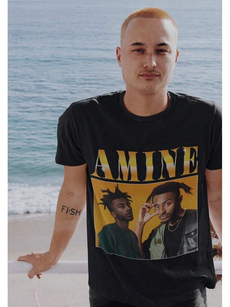 Men T-Shirts - 黑色 - 查看 1