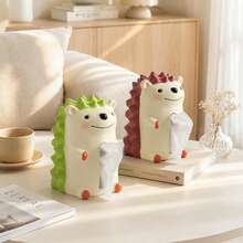 1PC Cute Hedgehog Tissue Box, Versatile For Living Room, Office, Study Desk, Exquisite Healing Small Gift, Thoughtful Practical Housewarming Gift - View 7