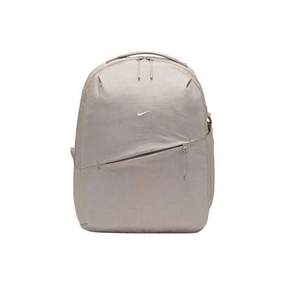 Nike Aura 24L Versatile Nylon Backpack Regular Fit Unisex Couple Style College Grey & Matte Silver