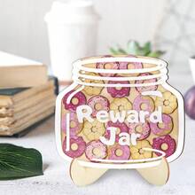 Reward Jar Desktop Decor, With Donut Elements, Suitable For Classroom Rewards, Back To School Decor, And Creative Gifts For Thanksgiving And Christmas. - Classic - View 3