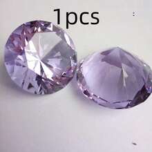 Colorful Transparent Crystal Diamond Decor Glass Large Gemstone, Extra Large Artificial Crystal Diamond, Black Red Blue Green Purple Multicolor Options, Counter Display Window Decoration, DIY Handmade Accessories Gift, High Refraction Transparent Glass Diamond, Wedding Window Display Photography Prop - Multicolor - View 16