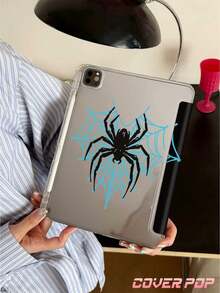 White Spider Tablet Protective Case, Double-Sided Acrylic Transparent Crystal Backplate Shockproof Sleep/Wake Tablet Protective Case, Compatible With IPad/Tablet, Compatible With Ipad 10th Gen, 11(A16)2025 (11 Inch), 10.2/Mini6/Mini7/9.7 Inch, Tablet Protective Case Compatible With Samsung Galaxy Tab A9 Plus, Perfect Holiday Gift, Fashionable Minimalist Pattern - Multicolor - View 7