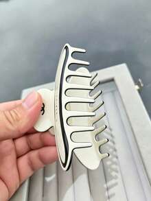 1 phụ kiện tóc nữ tinh xảo họa tiết khắc hai màu thời trang mới - Ngà - Xem 3