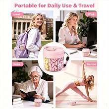Portable Pill Storage Box, Vitamin Storage Box, Multi-Compartment Design, Moisture-Proof And Anti-Confusion, Large Opening For Easy Access, Travel Pill Box - Multicolor - View 2