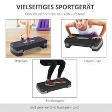 Stepper Aeróbico de 2 niveles de altura ajustable 68 x 28 x 15 cm Negro+Gris+Rojo Disponible en el sitio - Negro + Plástico - Ver 7
