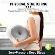 Zero-Pressure Memory Foam Pillow For Adults Spine Cervical Protection Sleep Aid Deep Sleep Spine Pillow Memory Foam Pillow Wedge Pillow Relieve The Cervical Vertebrae - Multicolor - View 5