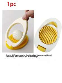 Egg Slicer, Multi-Function Egg Slicer, Kitchen Accessories, Fruit Salad Slicer, Kitchen Gadget, Egg Slicing Tool, Creative Kitchen Tool; Suitable For Slicing Hard-Boiled Eggs, Strawberries, Ham, Fruits And More - Multicolor - View 13