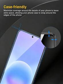 4片裝 Galaxy 螢幕保護貼－ Galaxy A57 5G 隱私防窺鋼化玻璃螢幕保護貼，9H 硬度，黑色，防氣泡、防刮 - 黑色 - 查看 7