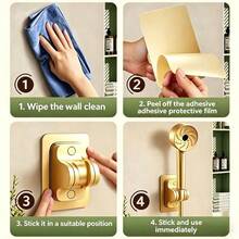 Gold Bidet Sprayer Set, Handheld Toilet Spray Gun With Hose And Wall Mount Bracket, Bathroom Cleaning Sprayer - Spray Gun - View 5