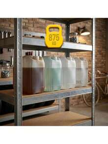 Metal Storage Shelving Unit Set Of 2 With 5 Adjustable MDF Shelves 180 * 90 * 40 Cm, Boltless Galvanized Steel Garage Storage Rack With 875 Kg Load Capacity Per Unit, Converts Into Smaller Modules, Ideal For Garage, Workshop, Basement And Storage - View 3