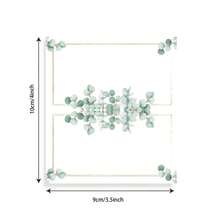 40pcs Green Watercolor Wedding Or Party Place Cards, Table Cards, Party Decorations, Suitable For Wedding, Bridal Shower, Dinner, Reception, Banquet, Halloween, Christmas, Thanksgiving, Harvest Festival And Other Occasions - View 3