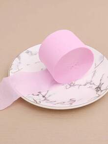 Macaron Color Crepe Paper Tassel Roll, Thickened Soft Pleated Decorative Strip, Suitable For Birthday Backdrop, Baby Shower Decoration, DIY Crafts, Wedding And Holiday Hanging Decor, Stretchable And Twistable Into Various Decorative Shapes - Multicolor - View 12