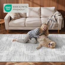 Alfombra de pasillo antideslizante para dormitorio, alfombra lavable con reverso de goma - Alfombra suave de pelo corto para cocina, lavandería, baño (61 x 244 cm, beige/marfil) - Blanco - Ver 11