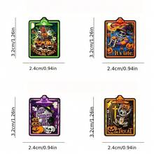 4pcs/Set Halloween Skull Enamel Pin Fashion Decorative Badge Ornaments Lapel Bag Badges Gifts - Multicolor - View 2