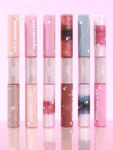 USHAS 2-In-1 Dual-Ended Liquid Eyeshadow, Matte Base And Glitter Shimmer Eyeshadow, High Pigment Waterproof Smudge-Proof Liquid Eyeshadow, Long-Lasting Colorful Eye Makeup, Suitable For Halloween Party Holiday Makeup - #05 Turquoise Mist - View 8