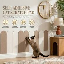 2pcs-Self-Adhesive Cat Scratching Board, Durable Wall Scratcher & Furniture Protector For Destructive Scratching, Easy-Install Scratch Pad For Indoor Cats, Sofa & Wall - 2pcs-self-adhesive Cat Scratch Pad - View 7