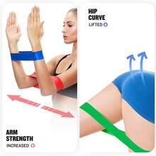 Resistance Band Loop, Elastic Fitness Hip Band, For Glutes And Legs Training, Yoga Pilates Home Fitness Strength Training Equipment - How Much - View 4