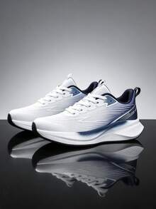 Women's Lightweight Athletic Shoes - Airflow Design, Breathable And Comfortable - Durable Casual Lace-Up Shoes - Perfect For Outdoor Running And Everyday Wear - Blue - View 17