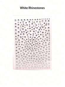 Approx. 335pcs Rhinestone & Pearl Hair Accessories, Rhinestone Stickers, Self-Adhesive Stickers, Diamond Decorations, Pearl Hair Accessories - Multicolor - View 9