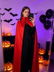 Unisex Double-Sided Stand-Up Halloween Cloak, Multi-Size, Witch, Devil, Vampire And Death Role-Playing Cloak, Suitable For Carnival Party Performances - Multicolor - View 10