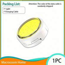 1pc Mini COB Handheld Camping Light With Hook, Portable USB Rechargeable LED Hanging Lantern, Multi-Function Work Flashlight, Suitable For Fishing, Camping, Night, Emergency, 3-Mode Handheld Flashlight - Round Light - View 10
