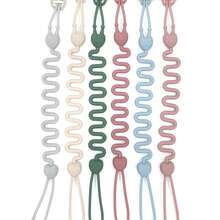 1pc Cute Caterpillar Shaped Silicone Pacifier Clip For Daily Use, Can Be Used As Stroller Decoration, Decorative And Practical, Suitable For Baby - Multicolor - View 6