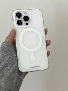 Premium Minimalist Pure White Magnetic Phone Case Compatible With IPhone 17 Pro Max, Apple 17, Matte 14, New 15 Pro, Soft Shell 16 Pro Max, Shockproof Protective Cover 16 - White - View 5