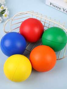 1 Buah Bola Genggaman Halus Padat, Alat Genggaman Jari, Bahan PU, Bola Genggaman Pereda Stres - Cocok untuk Latihan Jari, Melegakan Emosi - MultiWarna - View 7