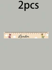 Customized Wooden Ruler With Name, Personalized Cartoon Ruler, Customized School Ruler, Customizable Measuring Ruler, Birthday, Teacher, Back To School Gift - Style C - View 19